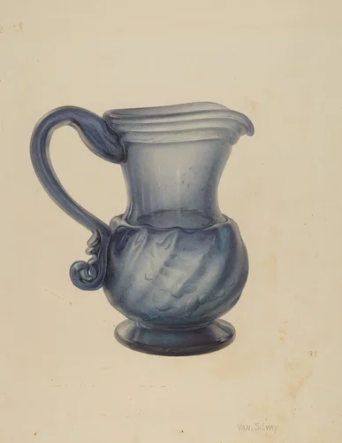 Pitcher by Van Silvay, index of american design, 1935-1942