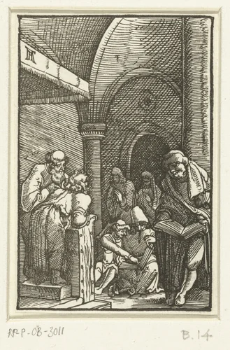 Christus tussen de schriftgeleerden by Unknown, print, 1506-1538