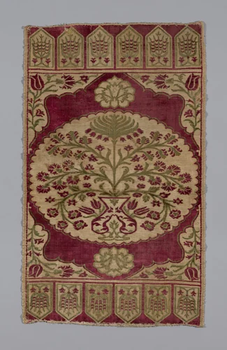 Cushion Cover by Turkey, Bursa, textile, 1601-1700