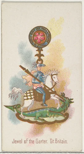 Jewel of the Garter, Great Britain, from the World's Decorations series (N30) for Allen & Ginter Cigarettes by Allen & Ginter, print, 1890