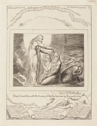 The Vision of God by William Blake, print, 1825