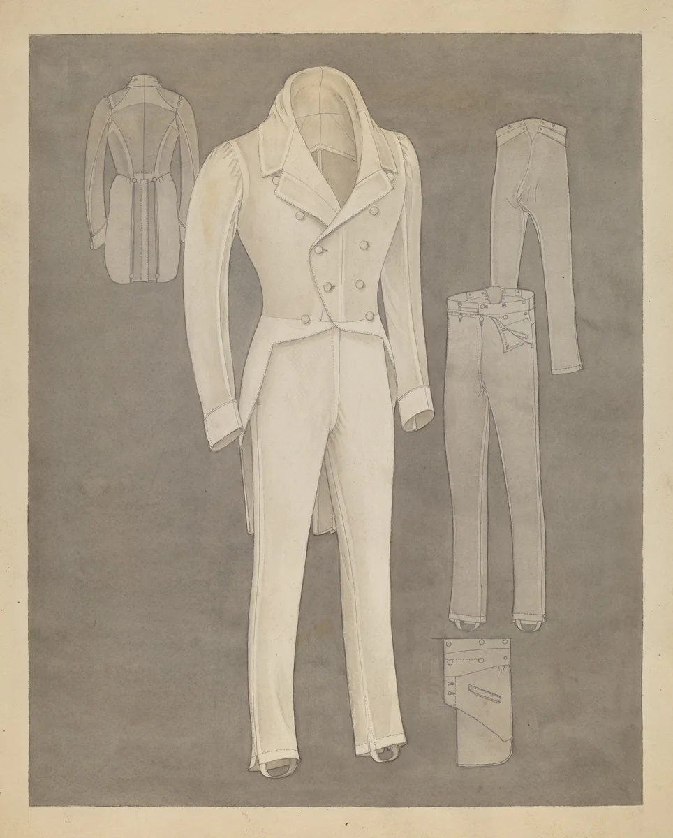 Sugar Merchant's Suit by Henry De Wolfe, index of american design, 1935-1942