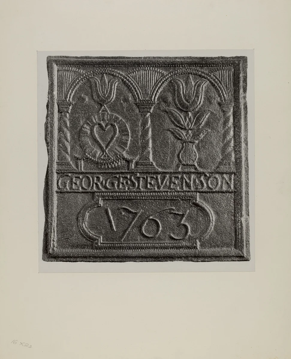 Stove Plate by American 20th Century, index of american design, 1942