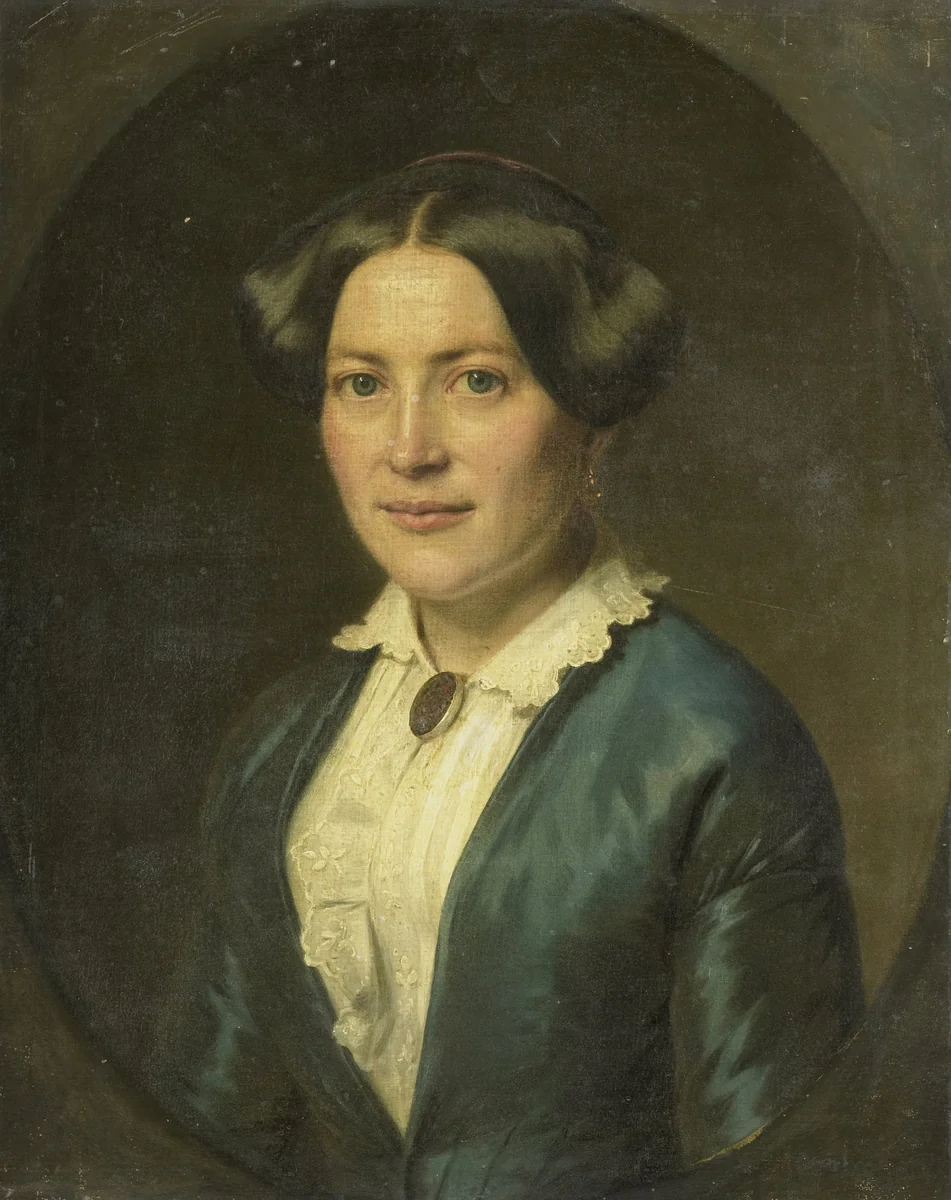 Anna Charlotte Koppelaar (geb 1821). Sedert 1850 echtgenote van Willem Frederik Wehmeyer by anonymous, painting, 1850