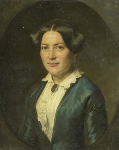 Anna Charlotte Koppelaar (geb 1821). Sedert 1850 echtgenote van Willem Frederik Wehmeyer by anonymous, painting, 1850