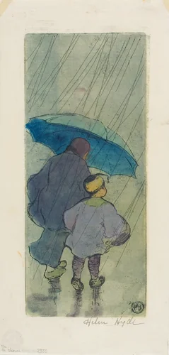 The Shower by Helen Hyde, print, 1897