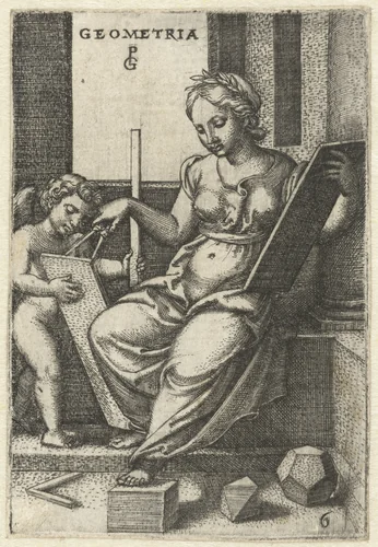 Meetkunde by Unknown, print, 1539-1543