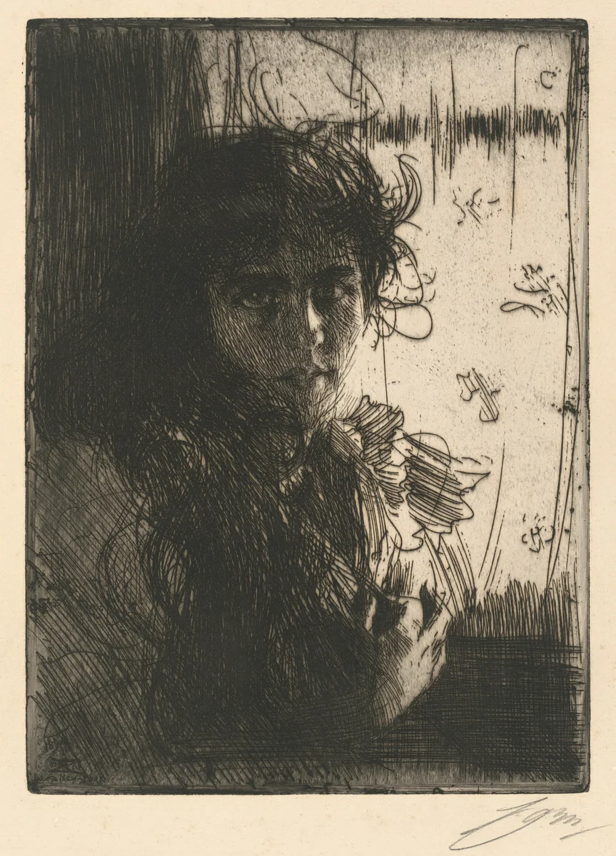 An Irish Girl or Annie by Anders Zorn, print, 1894