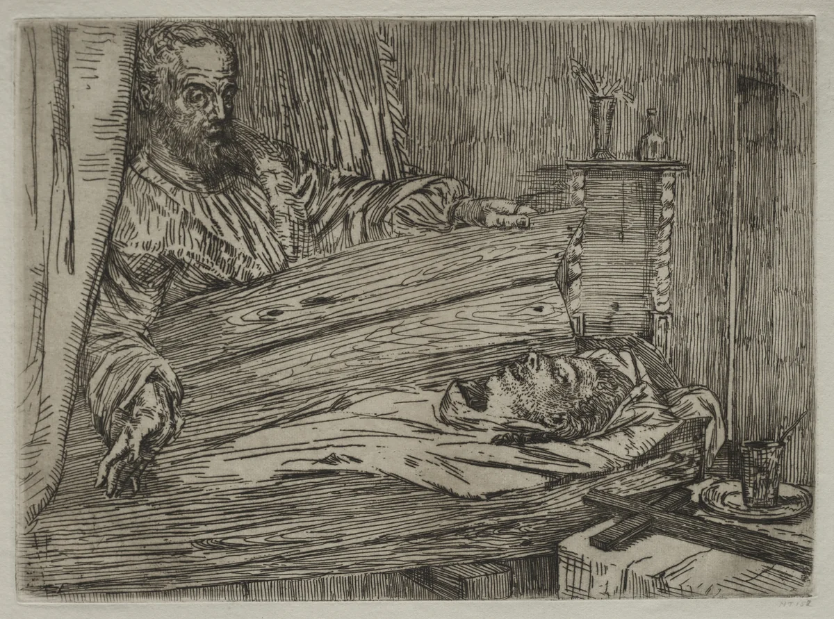 Bérénice by Alphonse Legros, print, 1861