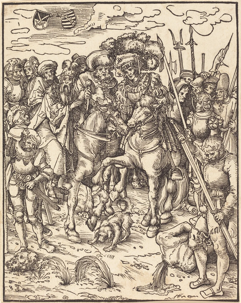 Saint Matthew by Lucas Cranach, print, 1472-1553