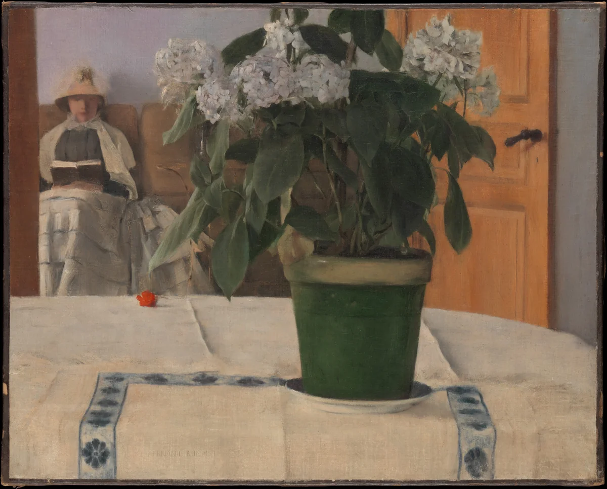 Hortensia by Fernand Khnopff, painting, 1884