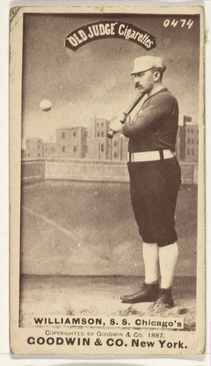 Williamson, Shortstop, Chicago, from the Old Judge series (N172) for Old Judge Cigarettes by Goodwin & Company, photograph, 1887