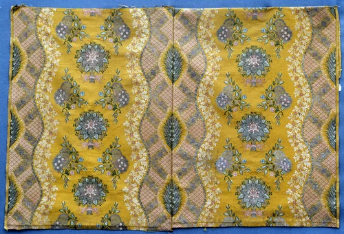 Panel by France, Lyon, textile, 1720-1729