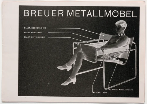 Breuer Metallmöbel (Breuer Metal Furniture) (Brochure for furniture produced by Standard Möbel) by Herbert Bayer, design, 1927