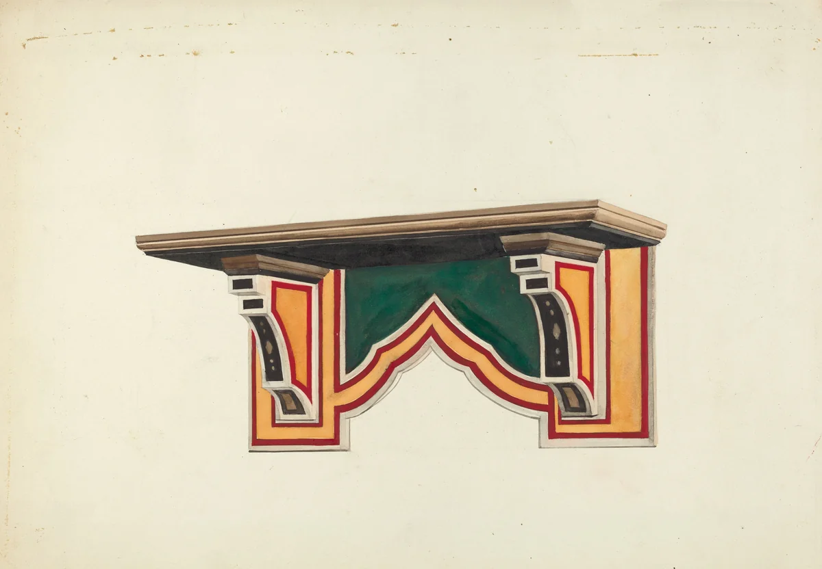 Wall Bracket by Edward Jewett, index of american design, 1935-1942