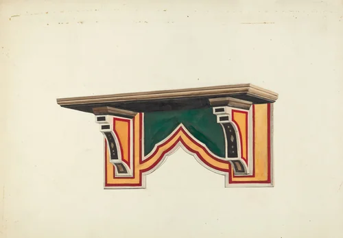 Wall Bracket by Edward Jewett, index of american design, 1935-1942