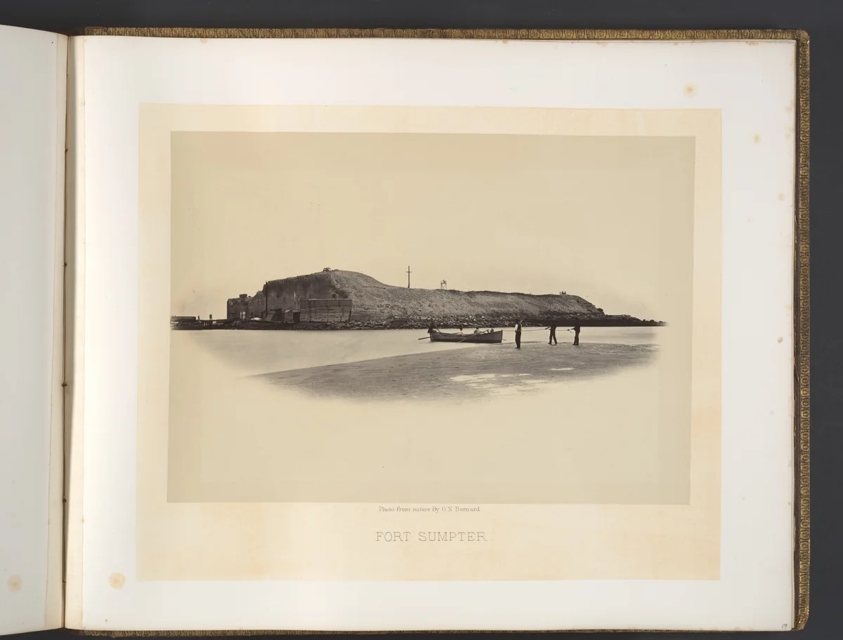 Fort Sumpter by George N. Barnard, photograph, 1860-1869