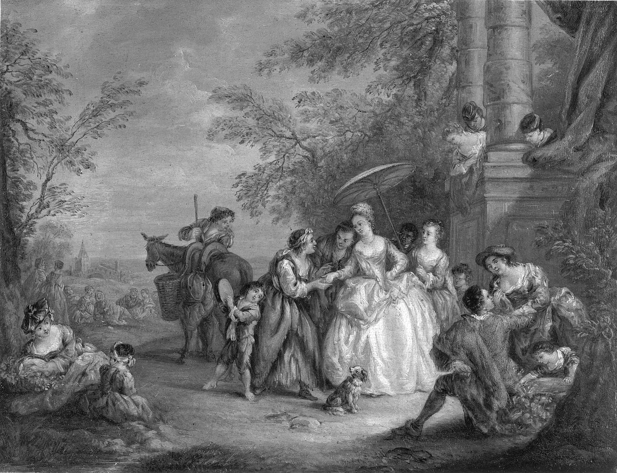 La Bonne Aventure (The Fortune Teller) by Jean Baptiste Joseph Pater, painting, 1695-1736