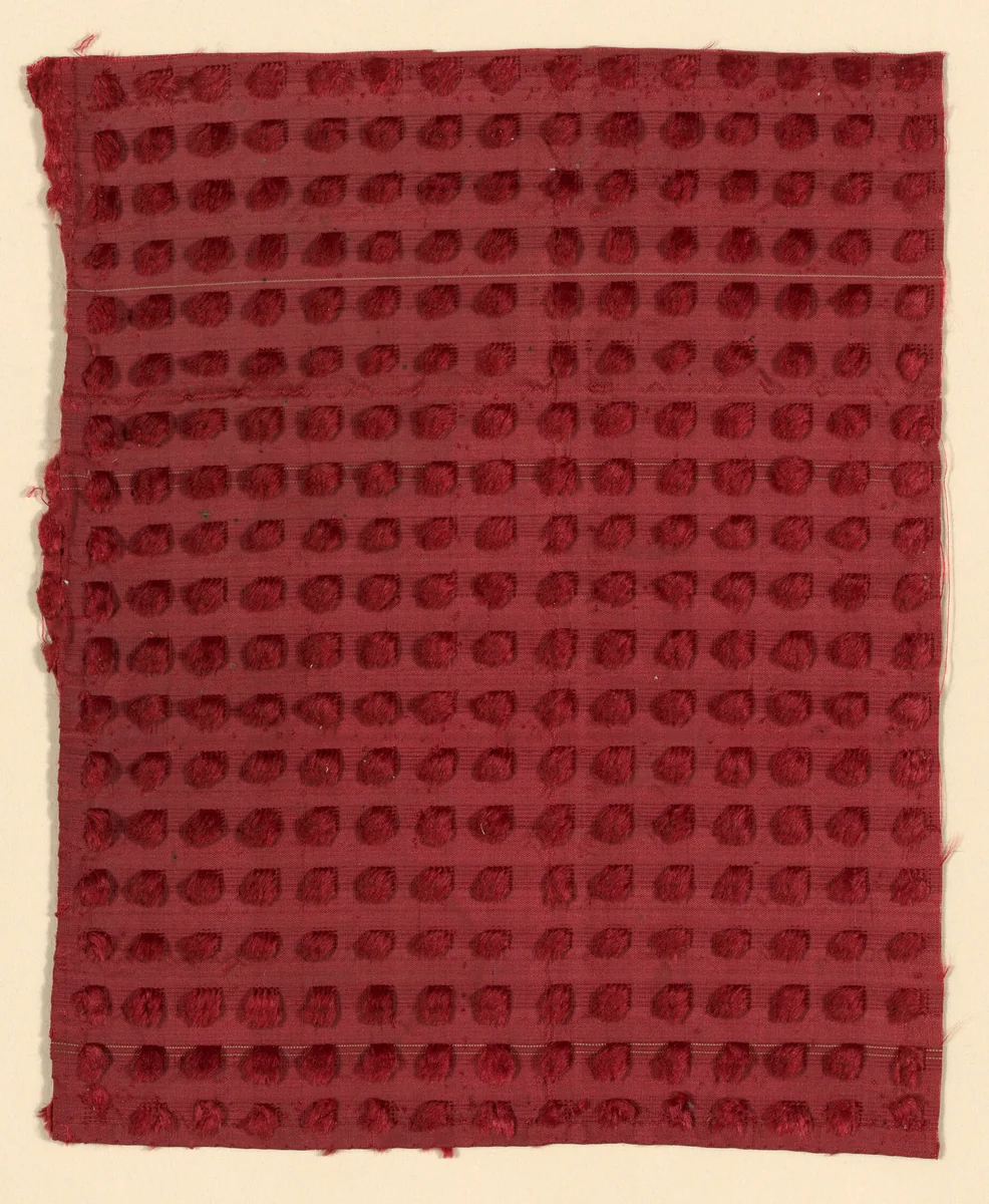 Fragment by Italy, textile, 1775-1800