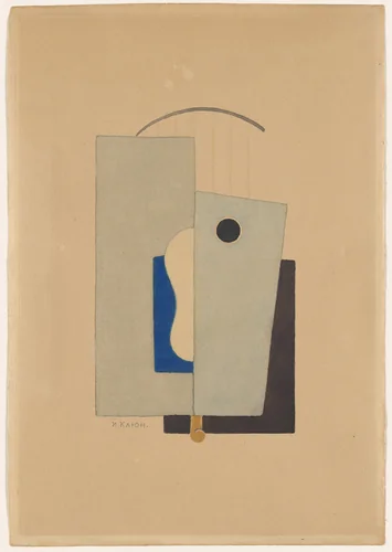 Composition by Ivan Kliun, drawing, 1920