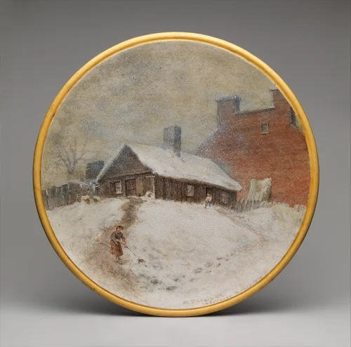 Plaque by John Mackie Falconer, artwork, 1878