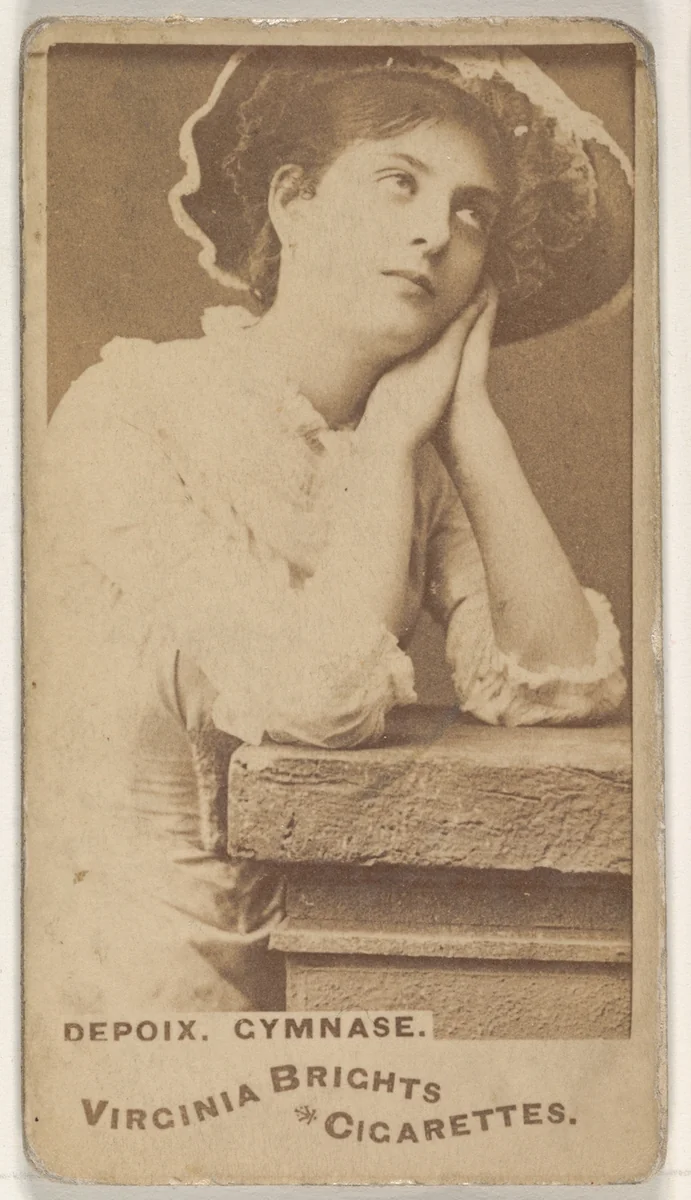 Depoix, Gymnase, from the Actors and Actresses series (N45, Type 1) for Virginia Brights Cigarettes by Allen & Ginter, photograph, 1885-1891