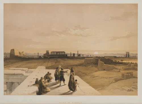 Egypt and Nubia, Volume I: Ruins of Karnac by Louis Haghe, print, 1847