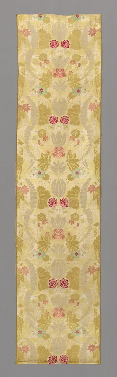 Panel by England, Spitalfields, textile, 1720-1725
