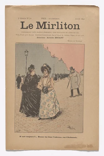 Le Mirliton, no. 70 by Théophile-Alexandre Steinlen, periodical, 1891
