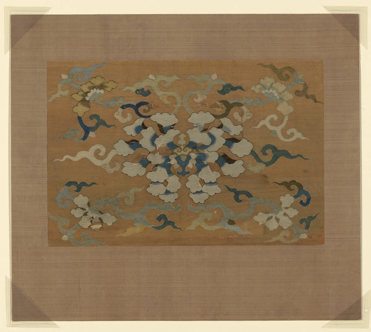 Fragment (From a Chair Strip) by China, textile, 1700-1750