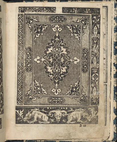 Essempio di recammi, page 10 (recto) by Giovanni Antonio Tagliente, book, 1530