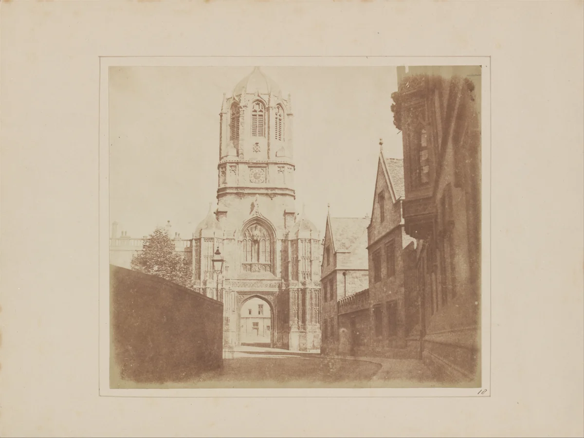 Gate of Christchurch by William Henry Fox Talbot, photograph, 1844-1845