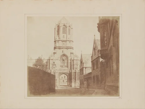 Gate of Christchurch by William Henry Fox Talbot, photograph, 1844-1845