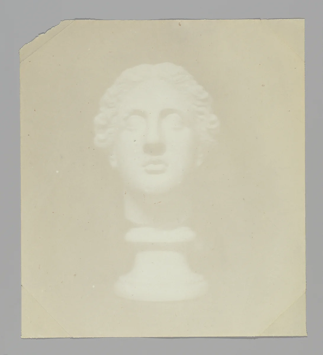 [Classical Head] by Hippolyte Bayard, photograph, 1839