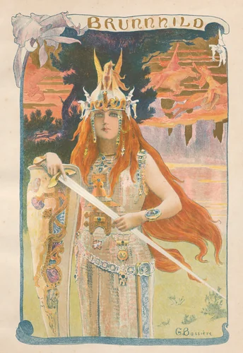 Brunnhild by Gaston Bussiere, book, 1899