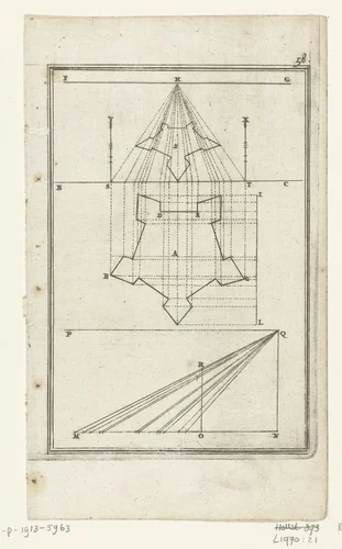 Illustratie voor 'Den Arbeid van Mars' van Allain Manesson Mallet by Romeyn de Hooghe, print, 1672