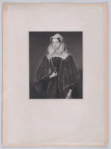 Mary, Queen of Scots by Charles Picart, print, 1818