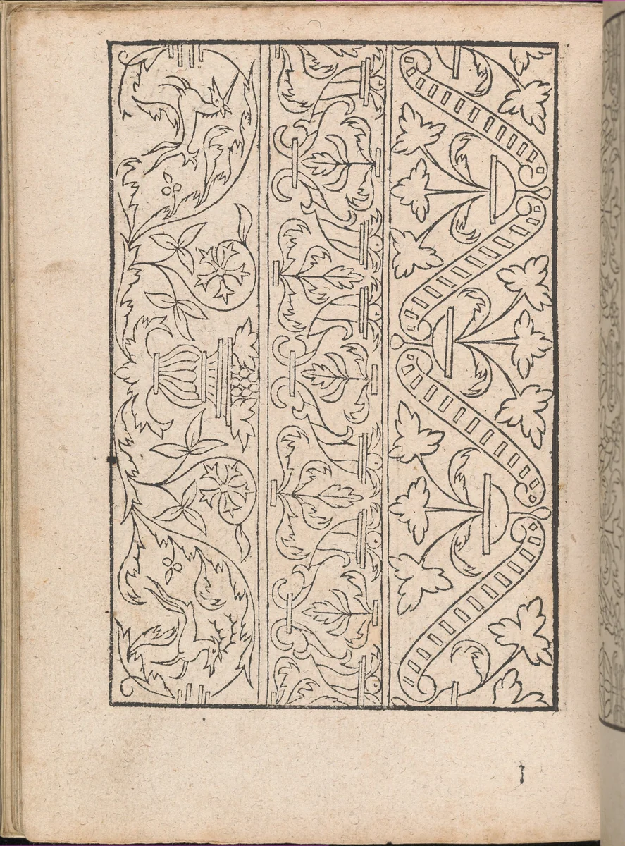 New Modelbüch allen Nägerin u. Sydenstickern (Page 20v) by Hans Hoffman, book, 1556