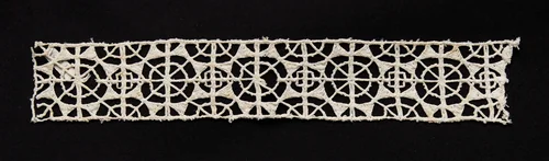 Bobbin Lace (Needlepoint Design) Insertion by Unknown, textile, 1550-1599