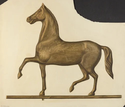 Weather Vane Finial by Philip Johnson, index of american design, 1939