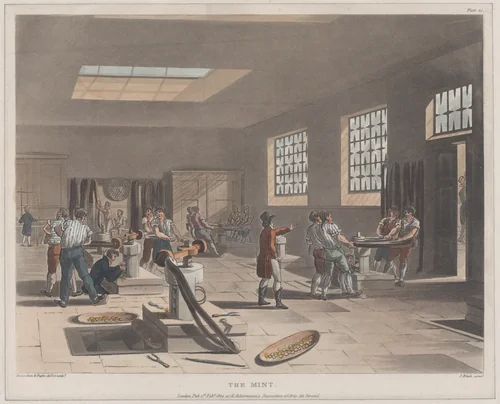 The Mint by Thomas Rowlandson, print, 1809