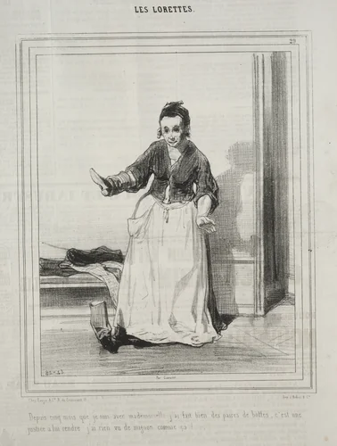 Les Lorettes by Paul Gavarni, print, 1842