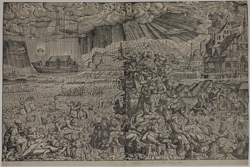 The Deluge by Melchior Lorck, print, 1548-1594
