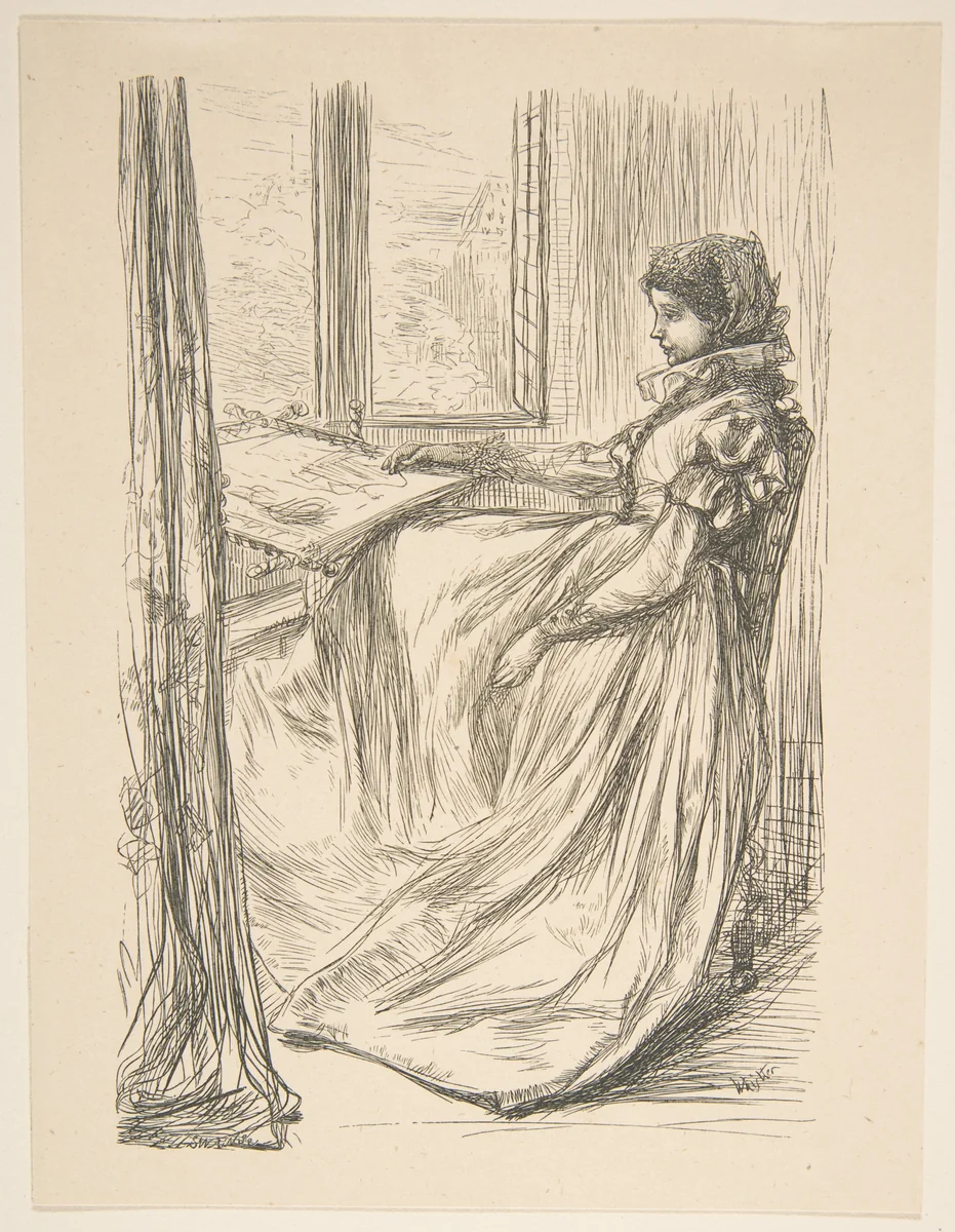 The Morning before the Massacre of St. Bartholomew (from "Once a Week") by James McNeill Whistler, print, 1862