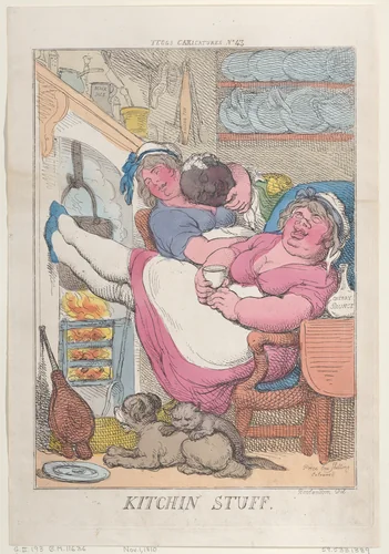 Kitchin Stuff by Thomas Rowlandson, print, 1810