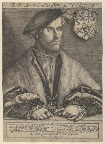 Wilhelm V. Duke of Julich, Cleve and Berg by Heinrich Aldegrever, print, 1540