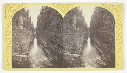 The Grand Flume, Ausable Chasm, No. 1162 from the series "Crystal" by Seneca Ray Stoddard, photograph, 1870-1876