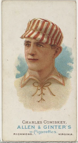 Charles Comiskey, Baseball Player, from World's Champions, Series 1 (N28) for Allen & Ginter Cigarettes by Allen & Ginter, print, 1887