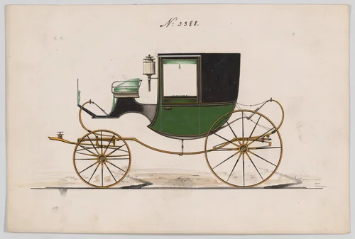 Chariot #3388 by Brewster & Co., drawing, 1878