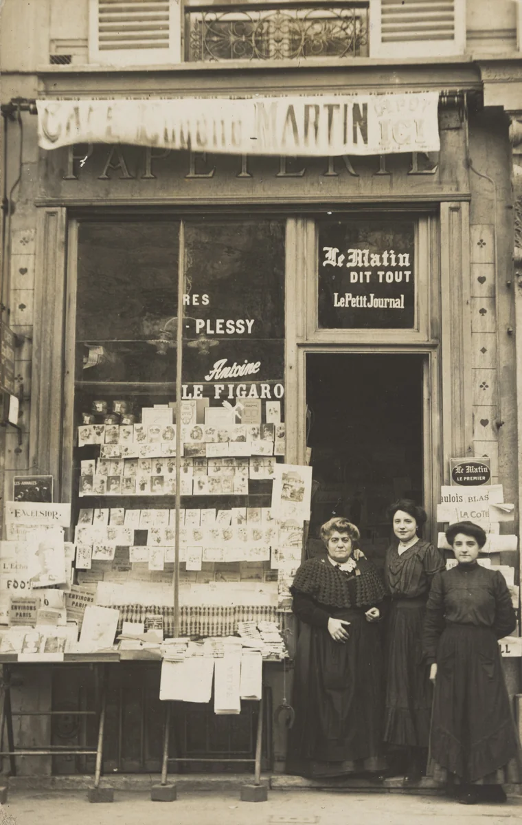 Café – papeterie, Eugène Martin, France by Unidentified Photographer, photograph, 1911